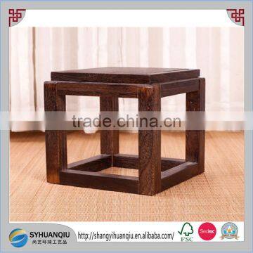 Chinese antique solid material wooden square stool