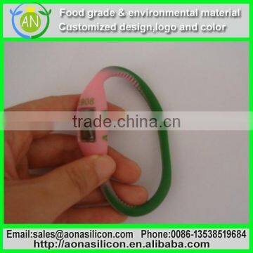 Water Resistant Silicone Silkscreen|embossed|debossed Silicone Sports Wrist Watch photo-3