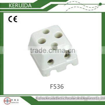 6A 250V electric glazed porcelain socket/porcelain receptacle