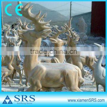 Deer stone animal sculpture