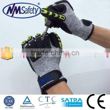 NMSAFETY cut resistant safety gloves hign impact insulated mechanics gloves