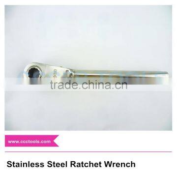 Non-magnetic Stainless Steel Ratchet Handle Wrench,SS Ratchet Spanner,304 Stainless Steel Spanner