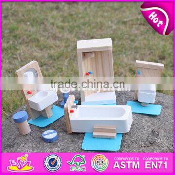 2017 New Design Kids Pretend Play Toys Wooden Miniature Dollhouse Furniture W06B054 photo-2