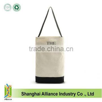 Promotional Cotton Canvas Large Capacity Shopping Tote Bag With Single Handle,Customized Silkscreen Printing Logo Tote Bag