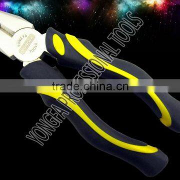 YF-2301 Nikel Plated High Quality Cutting Plier With TPR Handle photo-2