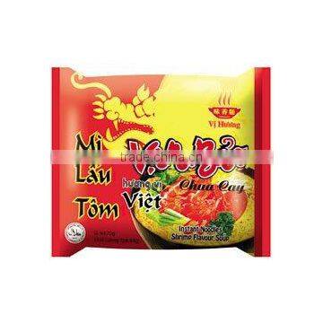 instant noodles shrimp flavor