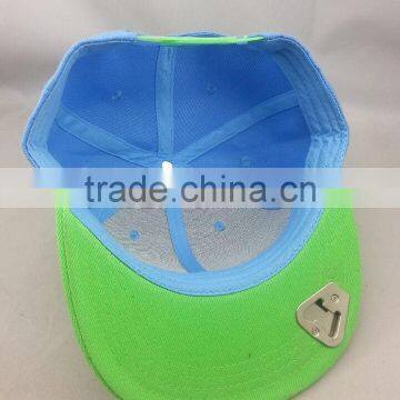 bottle opener simple 3D embroidery snapback cap