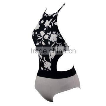 Sexy Women Backless Strap Floral Beach Cover Up Bathing Swimsuit photo-4