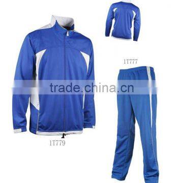 2013 Cheap Blank Customized Soccer Jogging Suits Tracksuit,micro fibre track top jacket with navy style