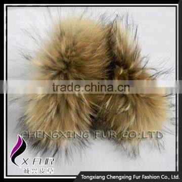 CUFF-2D Cute And Lovely Mongolian Raccoon Fur Fur Cuff / Bracelet photo-3