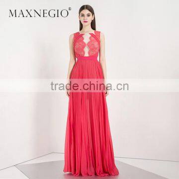 2017 Garment Factory New Arrived High Fashion Design Layered Lace Dress Woman Evening Dress photo-4