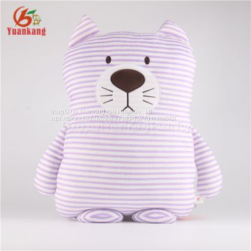 High Quality Wholesale Custom Cute Plush Stuffed Stripe Cat Toys For Sale