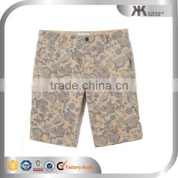 Mens Hawaiian Print Vintage Bermuda Shorts Overall Bandana Print Shorts