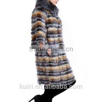 PC-257 Brand Elegant Style Women Winter Coat Real Fox Fur Coat photo-4