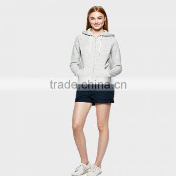 Ladies Sportswear Gray Hoodies 100%Cotton Pollover photo-3
