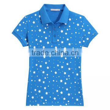 China Factory Ladies Blank New Design Cheap Polo Shirt 100% Polyester photo-2