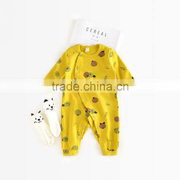 S60652B Newborn Boys&Girls Open Files Romper For Baby Unisex Priting Clothes Outfit photo-4