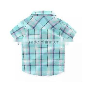 2016 Baby Clothes Cheap Custom Wholesale China Plaid Fashion Thicken Clothing Winter Boys Short Sleeve Polo T-shirt photo-4