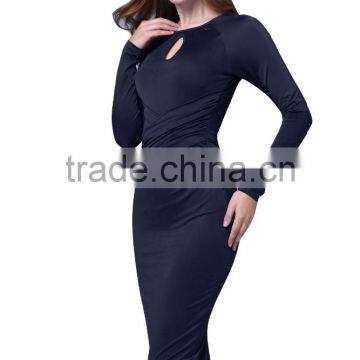 Fashion Women Ladies Office Dress Clothes Knee-length Bodycon Slim Pencil Party Dress photo-6
