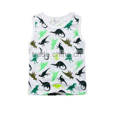 Wholesale summer sleeveless cotton boys casual children tops