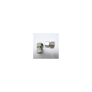 CNC custom machining stainless steel male nut and female nut fitting