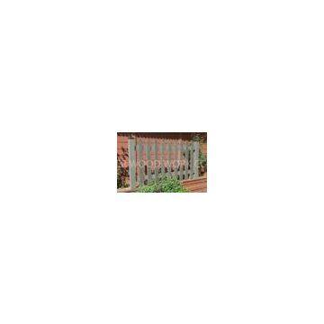 Exterior WPC Fence / Garden Composite Deck Railing Gray , Knurling Effect