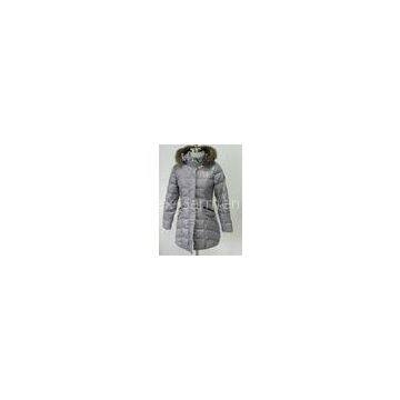Breathable Windbreaker Womens Long Down Coat Goose Down Jacket With Zipper photo-1
