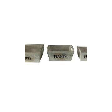 Wooden Rectangular Herb Pots