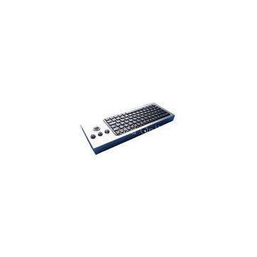 IP68 dynamic sealed & ruggedized silicone industrial pc keyboard with washable optical trackball