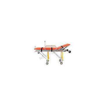 Aluminum Alloy Adjustable Wheeled Automatic Loading Stretcher With 65 Back Angle