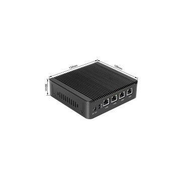 HYSTOU Fanless PC 4 Lan Mini PC Nano ITX PC support mSATA SSD
