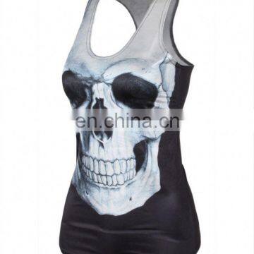 Modern Style Simple Design Lady Skull Rock T-shirt photo-5