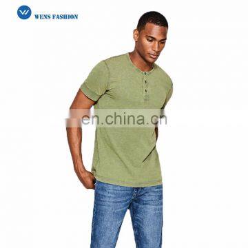 Custom T-shirt Men's Fitness Fitness T-shirt Basic Stone Washed T-shirt