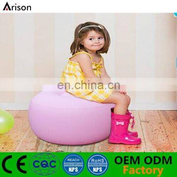 Factory flocked PVC inflatable booster cushion inflatable seat for kids