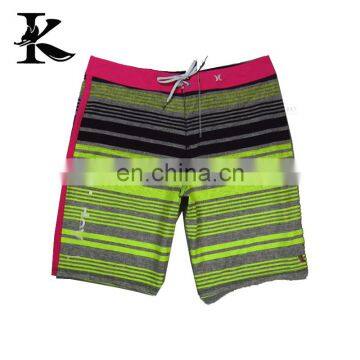 Sublimation Printing Casual Short Pants 100d Elastic 100% Polyester Men Beach Shorts