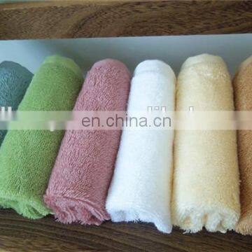 Plain dyed cheap hand towels with logo