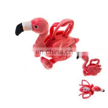 Best gift for girls plush animal stuffed Flamingo bag