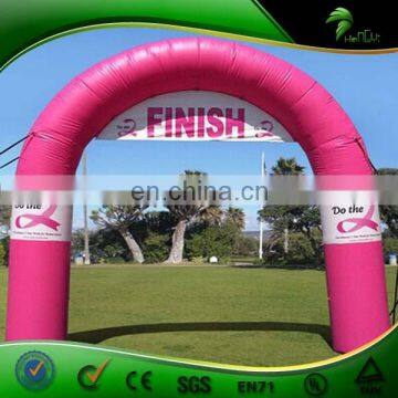 Hot Customized Pink Cheap Inflatable Arch / Outdoor Inflatable Start Finish Entrance Arch For Sale