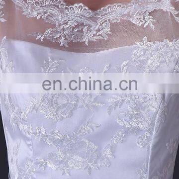 Grace Karin Sleeveless Off- Shoulder Long White Lace Wedding Dress CL3821 photo-4