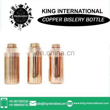 Double wall stainless steel vacuum flask inner copper coating stainless steel water bottle