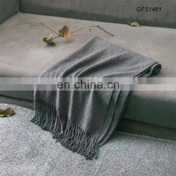 YIWU supplier wholesale cheap solid wool pashmina scarf