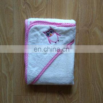 OEM Service 100% Cotton Terry Infant Hooded Towel Cartoon Character Bath Towels Blanket Baby Bath Towel