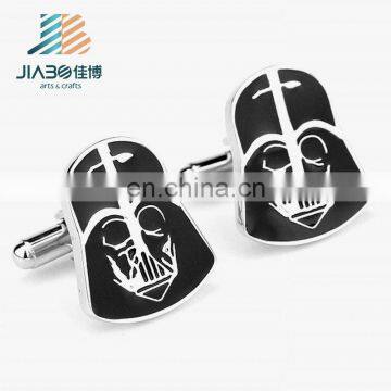 cheap wholesale silver color plating metal custom cufflinks