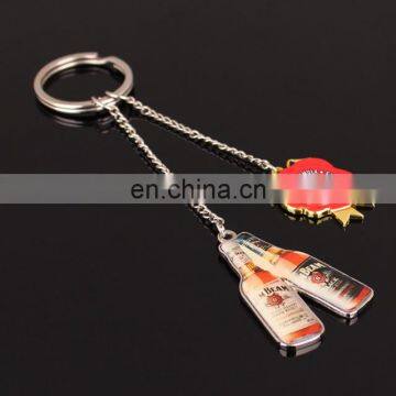 promotional gifts custom beer bottle keychain