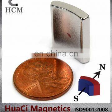 N42SH ARC Neodymium Magnet OD1.5"xID1.25"x0.75"Lx45 Degree ID N Pole Arc Magnet