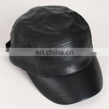 NEW Genuine Leather Military Cap Baseball Biker Newsboy Motorcycle Golf Hat