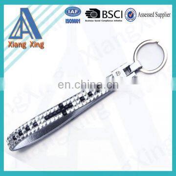 Exquisite wholesale rhinestone keychain with cross logo