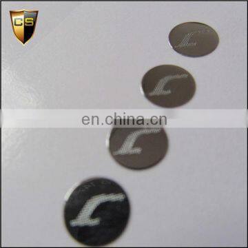 Pure nickel plating layer will never fade material nickel metal sticker