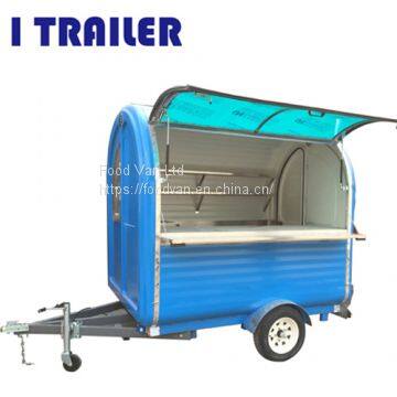 CE ISO Approved Mobile Fiberglass Food Caravan Trailer Kitchen for Sale photo-3