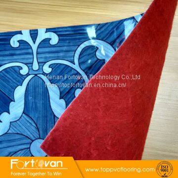 Factory Linoleum Weight 70g 100g 130g Red Felt Back Pvc Flooring on Sale photo-2